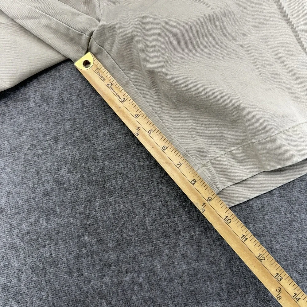 Polo Ralph Lauren Mens 42 Khaki Cotton Classic Fit 9 Chino Shorts Flat Front
